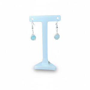 Wire Wrapped Matte Flower Amazonite Earrings